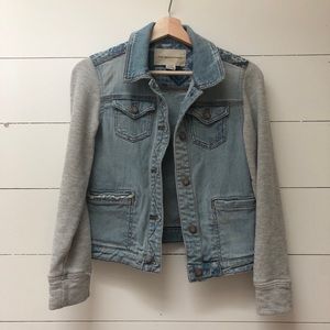 Anthropologie Pilcro Embroidered Denim Jacket XS
